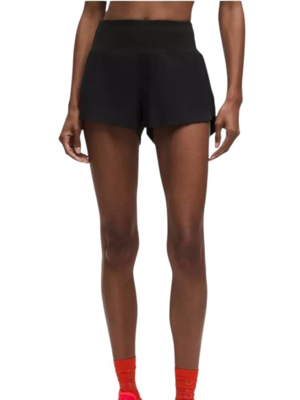 Women’s 8 Lululemon Speed Up High-Rise Lined Short 2.5" Black Shorts